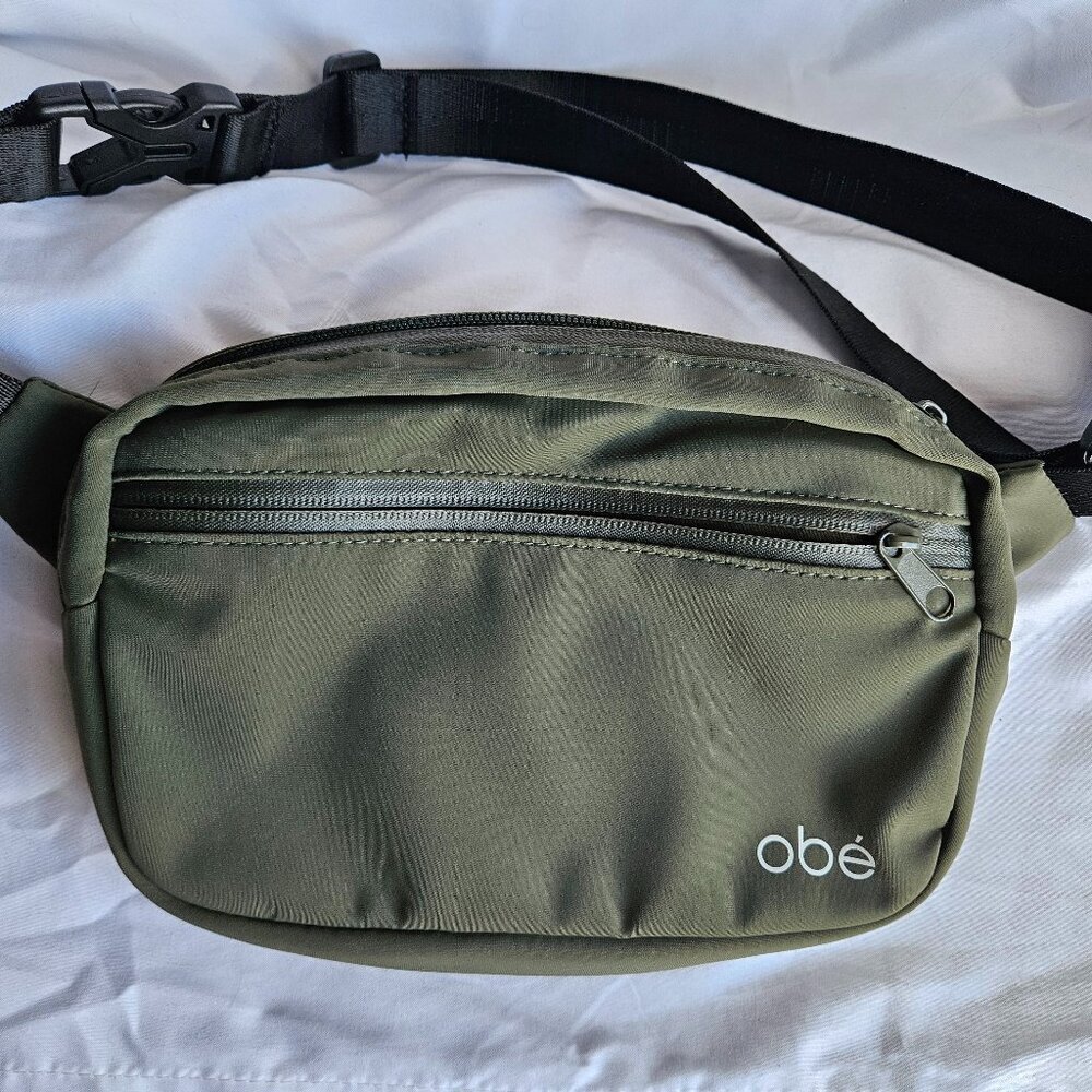 Obe Forest Green Fitness Waist Bag Fanny Pack Belt‎ Bag Zippered/Adjustable
